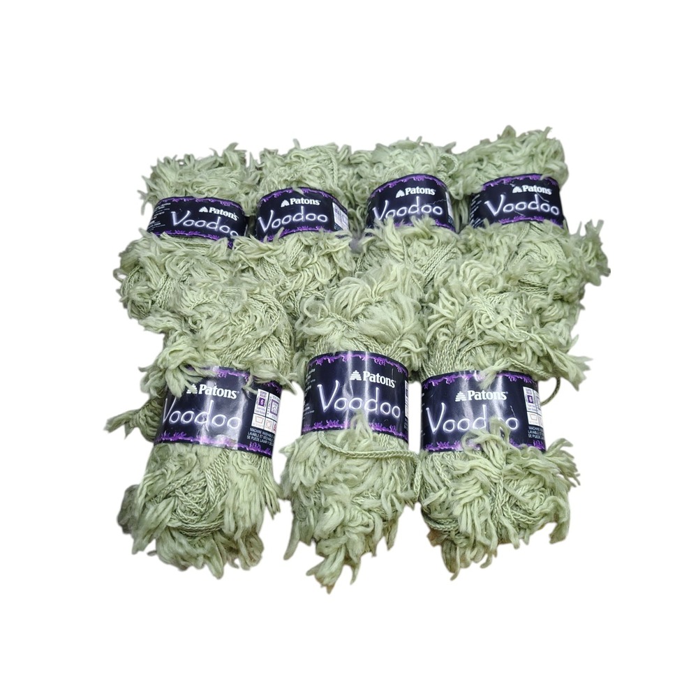 Patons VOODOO Yarn, Set of 7 skeins, , OASIS green color